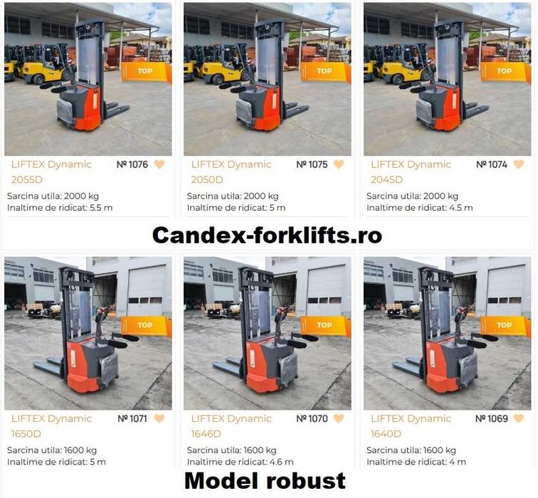 transpalet electric cu catarg stivuitor electric pentru raft depozit
