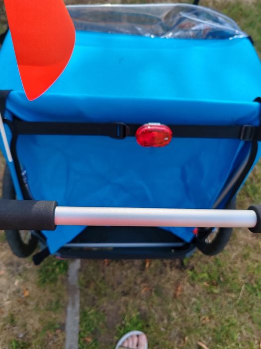 Remorca bicicleta pentru 2 copii