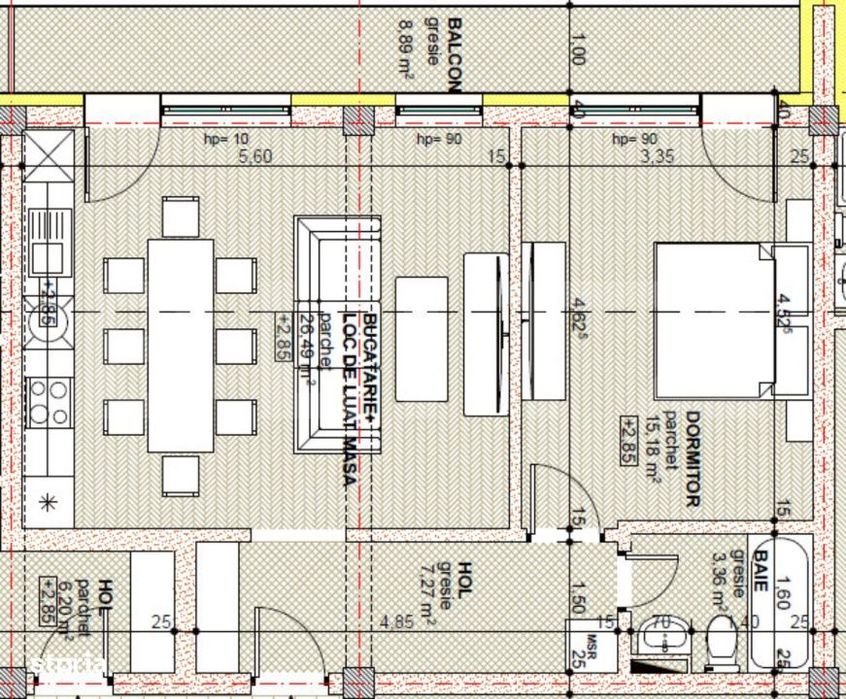 Apartament de vanzare, in bloc nou – etaj 1, finisaje la alegere