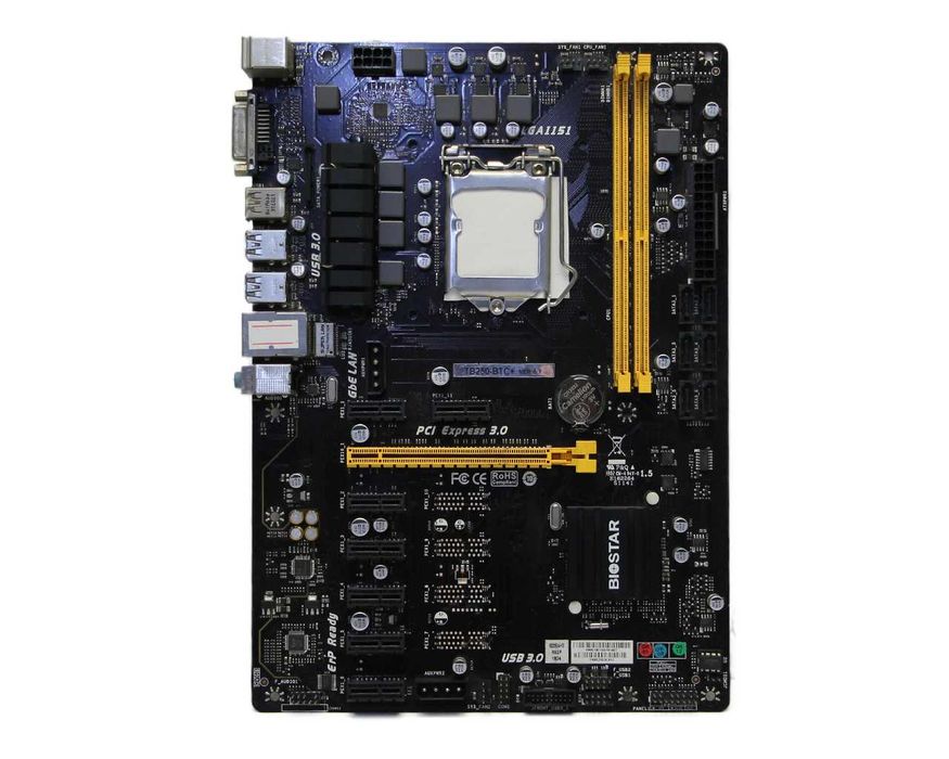 Мат.Плата LGA 1151 BioStar TB250-BTC+ 2x DDR4