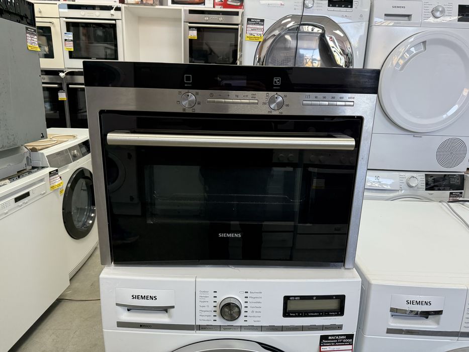 Комбинирана вградена микровълнова фурна Siemens