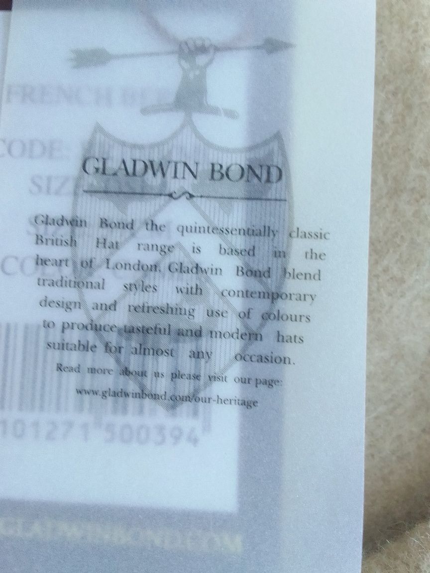 Френска барета GladwinBond 100% вълна