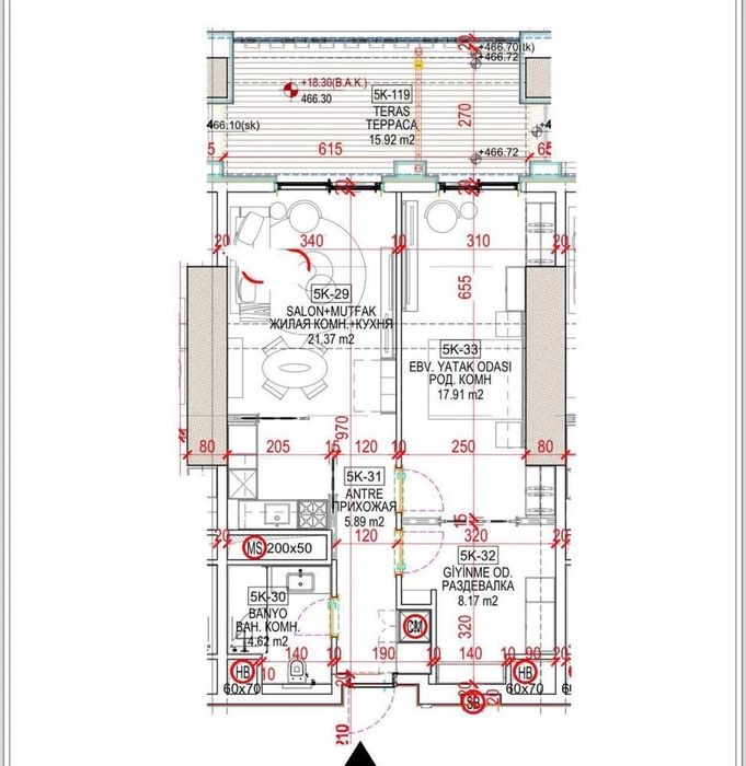 Срочно продаётся 3/5/51 квартира в Nest One с террассой 62 м2