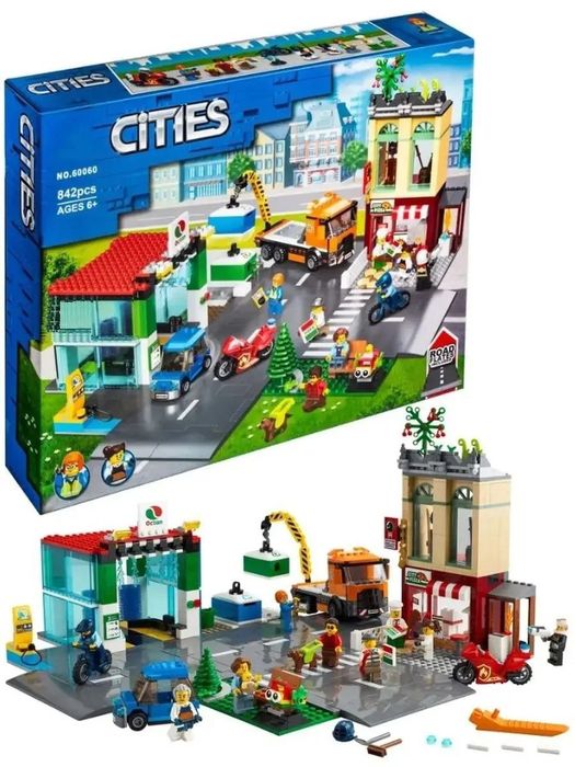 Конструктор Сити Пожарная часть 10831, 958 дет.