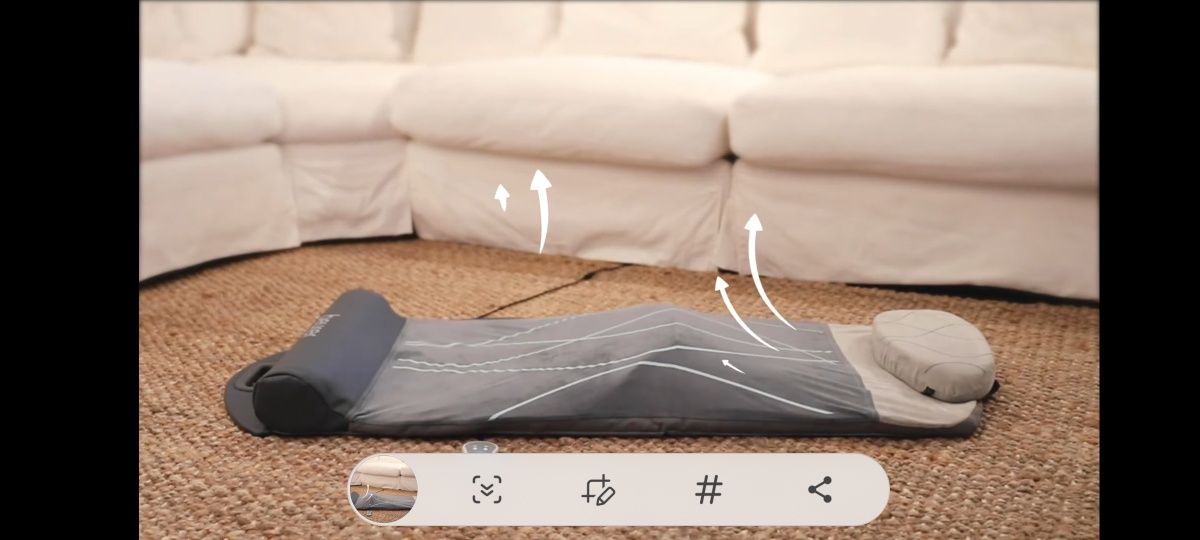 Saltea cu perne de aer pentru stretching si masaj Beurer