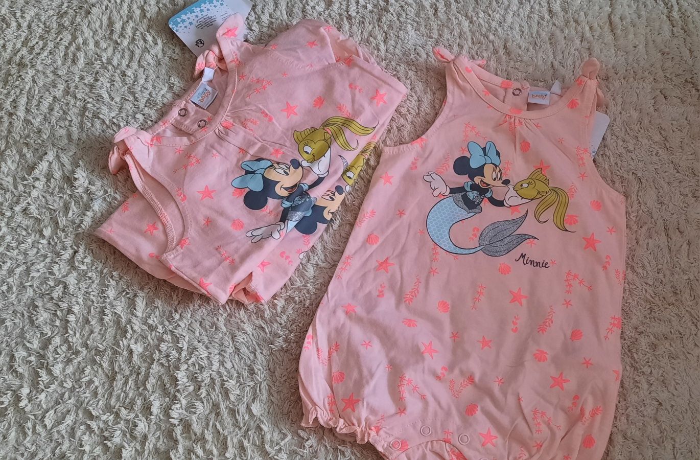 Pijama vara Disney, pentru fetite 68, 74, 92, 98