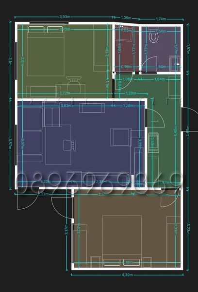 Продава се Тристаен апартамент в Варна, м-т Пчелина - 74 кв.м за 2179 €/кв.м - Снимка #10