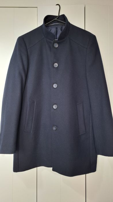 Мъжко синьо палто