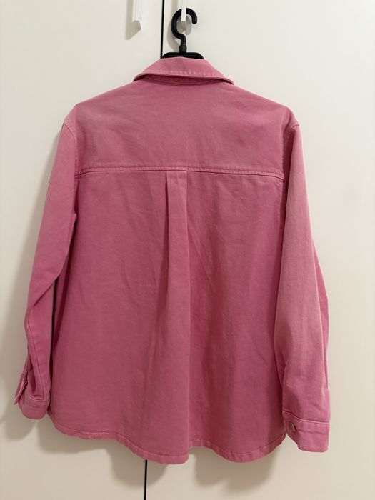 Дамско розово дънково яке Xside оувърсайзд модел