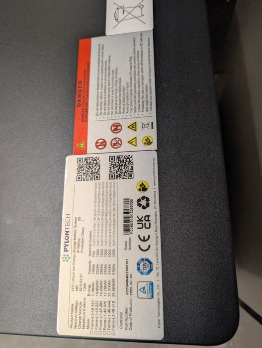 Baterie Pylontech 3.55kw nouă