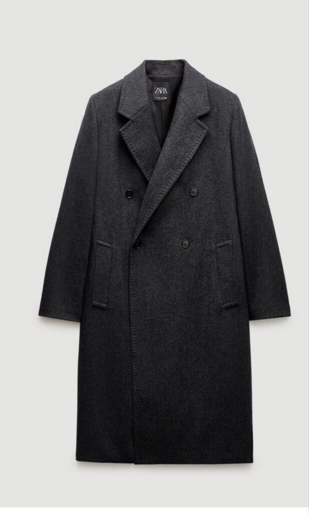 Vand pardesiu lung Zara S Dark Gray