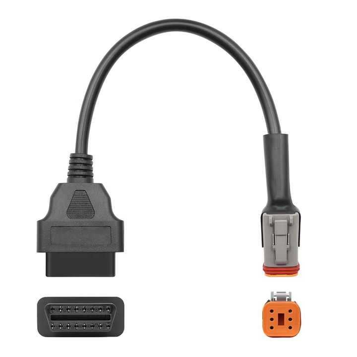 6PIN към OBD2 Адаптер Кабел за Harley Davidson Мотоциклети
