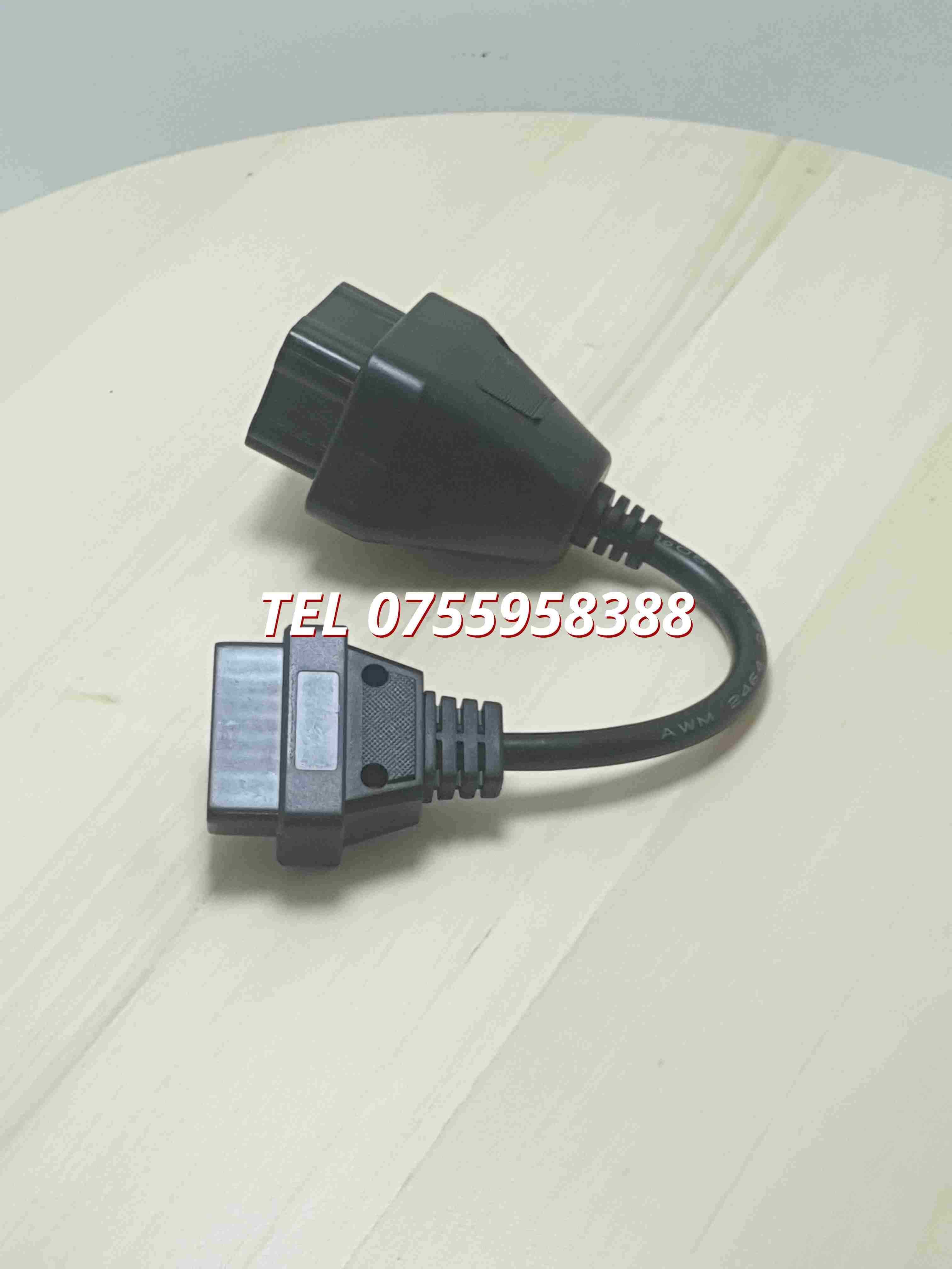 Cablu Adaptor Camion Renault 12 Pin La Obd2 16 Pin