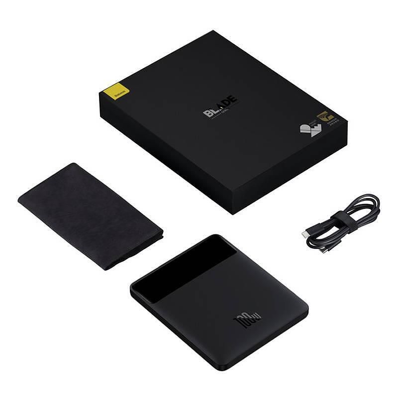 Baseus - power bank blade (ppbl000201) - 2xusb, 2xusb-c, 20000mah, wit