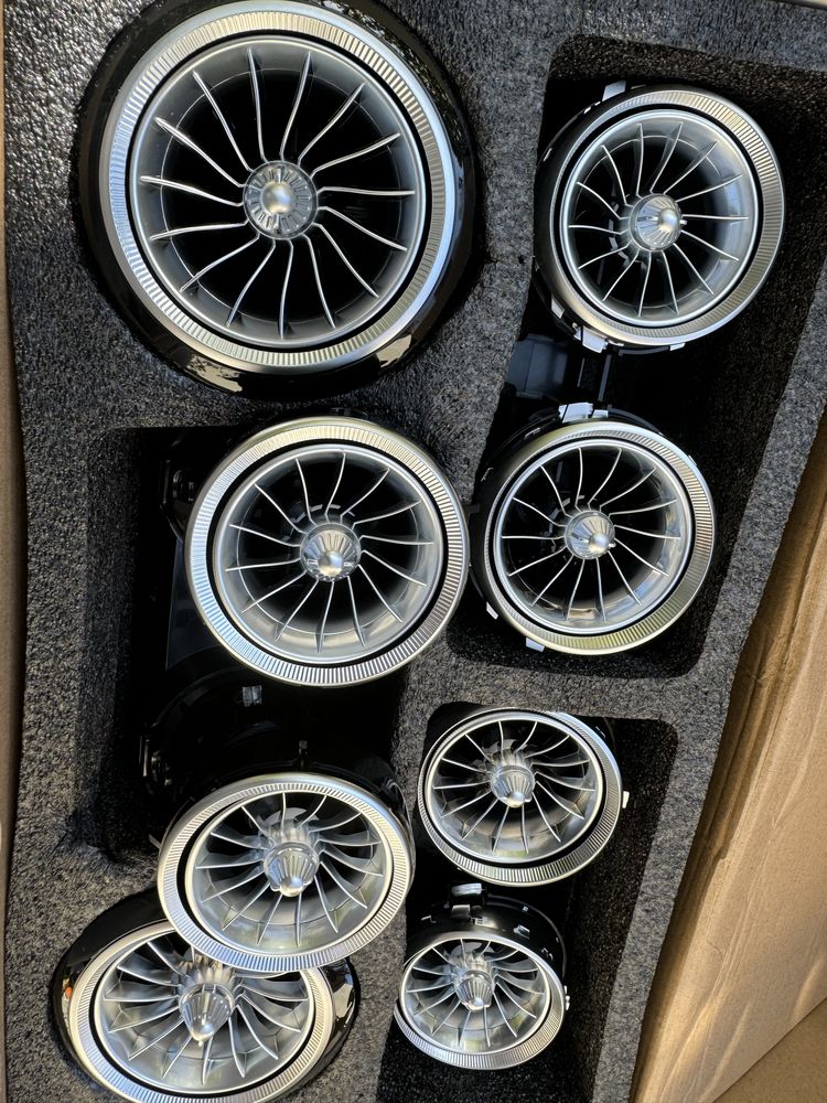 Set grile ventilatie led turbina model nou Mercedes Benz E Class W213