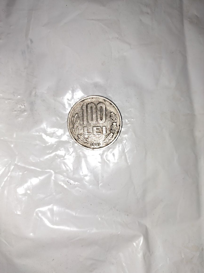 Vînd o Monedă veche 100 de Lei,din Anul 1991,preț 25.000 € .