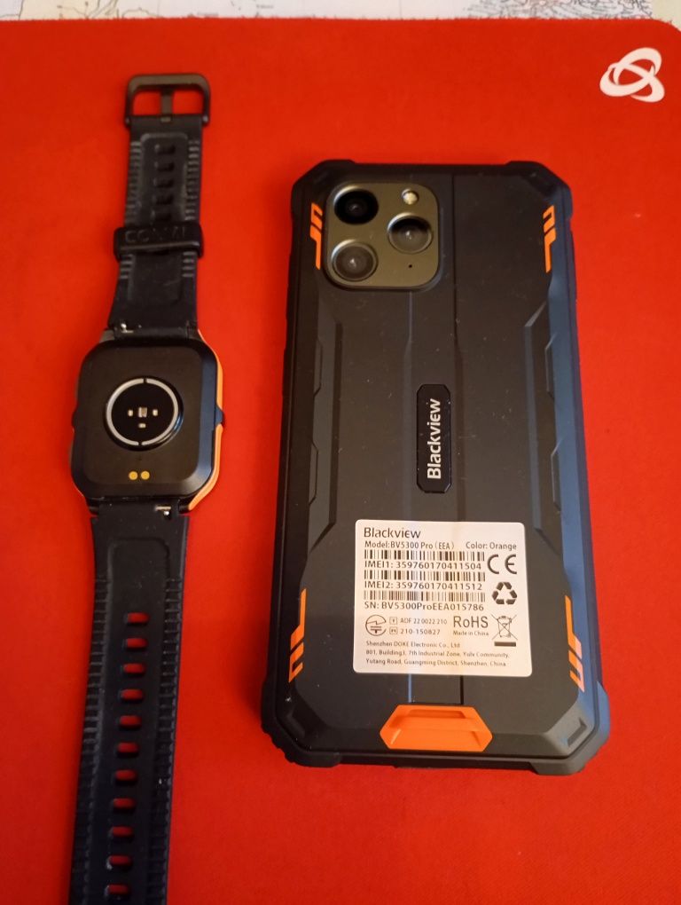 Telefon rugged BLACKVIEW BV5300 pro și smartwatch sport Colmi