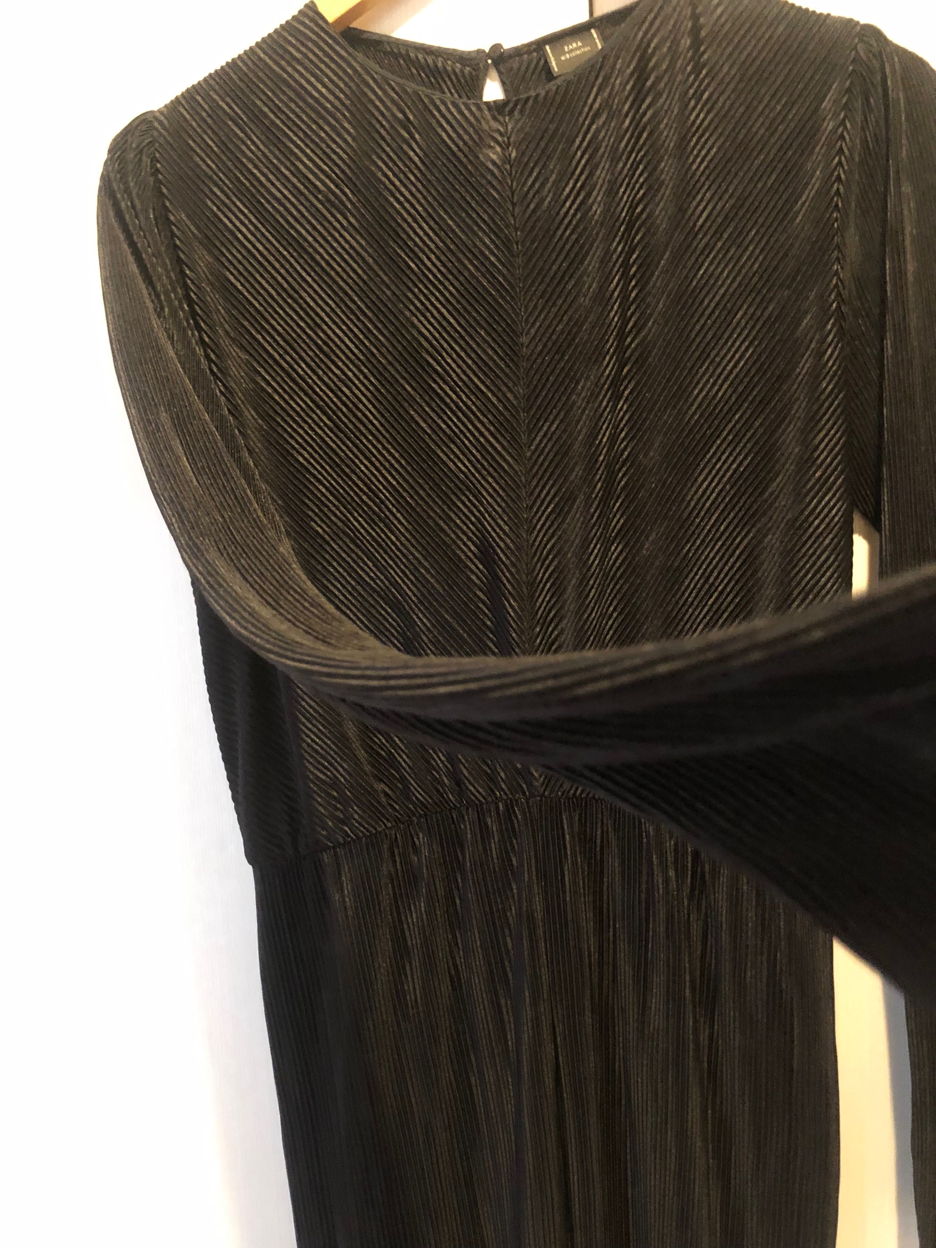 Черна рокля солей Zara, размер М