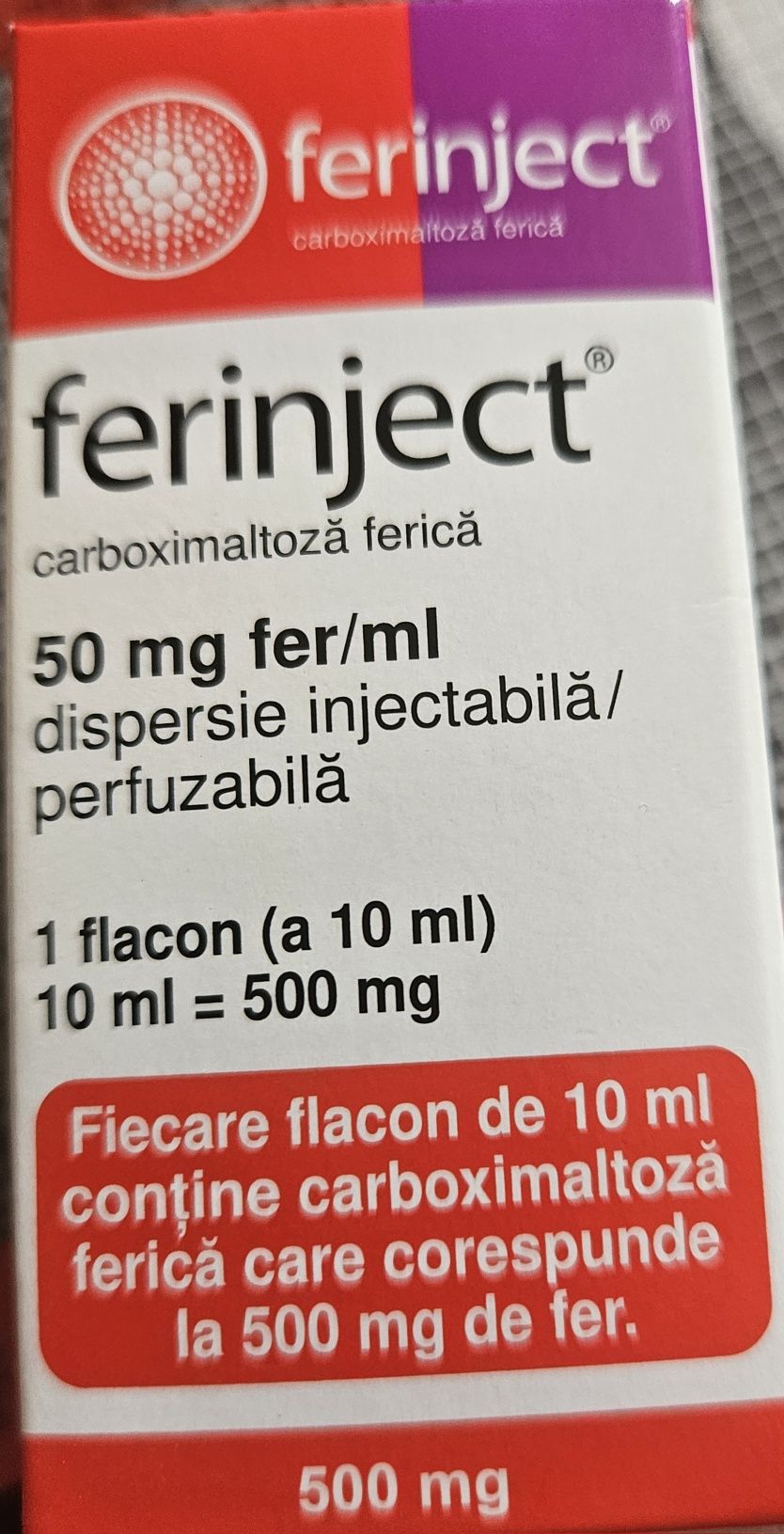 Vând Albumina umana 100 ml(185 ron)vând și Ferinject 500 mg(320 ron)