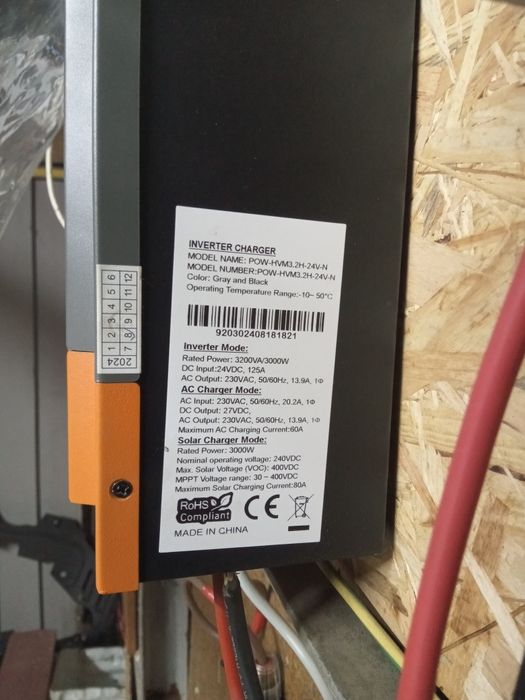 Invertor hibrid 24 v 3000v powmr