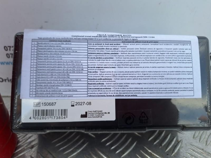 Stingator auto P1+ trusa medicala 2027