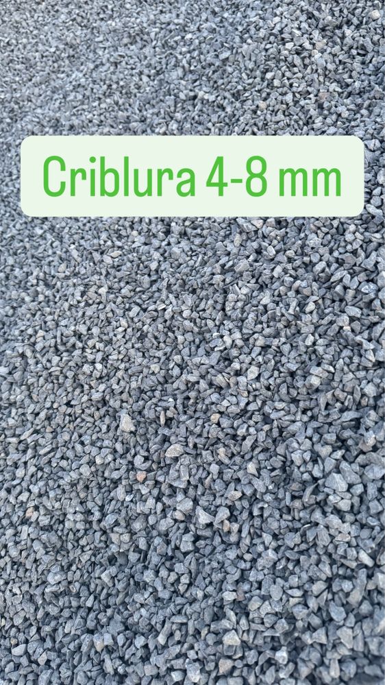 Piatra, nisip,sort,balast,pamant negru sau nisipos,criblura,etc