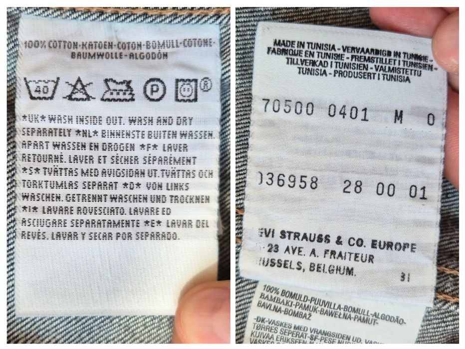 Geacă de blugi Levi's® Trucker Jacket pentru bărbați, mărimea M