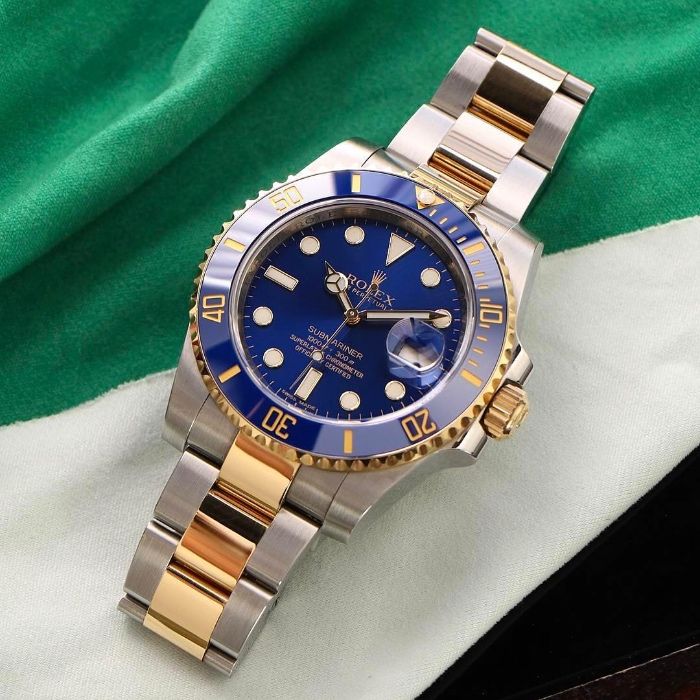 Rolex Submariner Silver Gol Blue