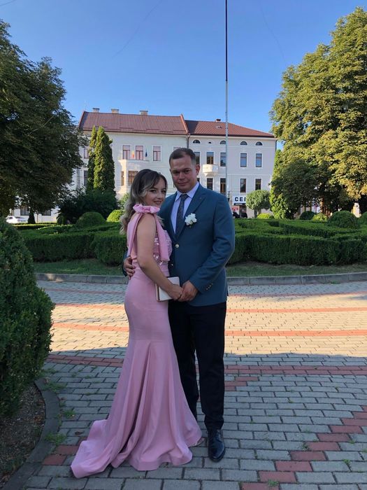 Rochiță nașă , elegantă , făcută pe comandă