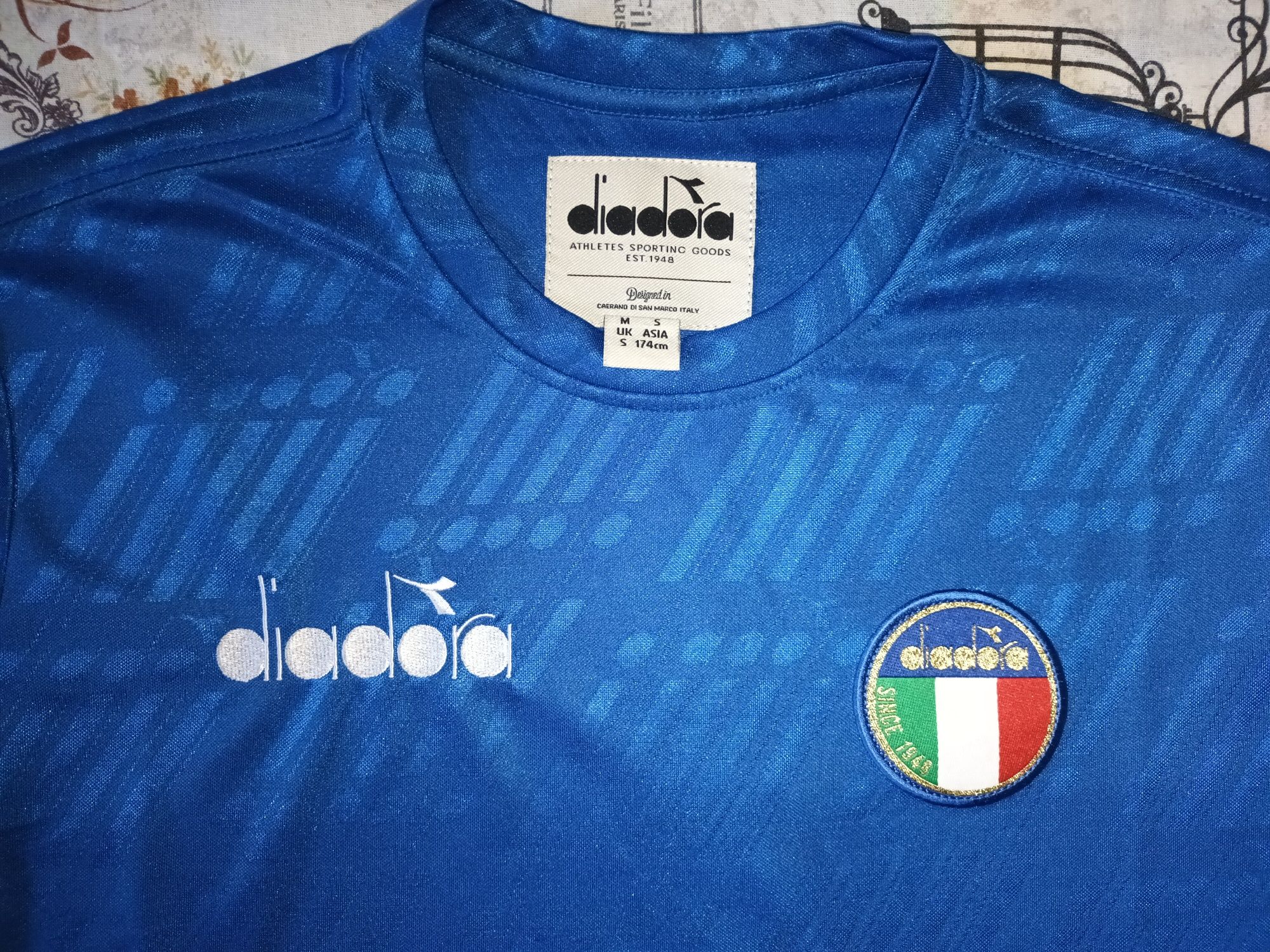 Оригинална тениска на Италия, Diadora, размер М