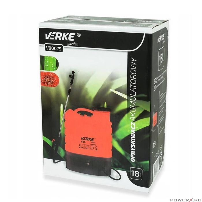 Vermorel, pulverizator manual de stropit cu baterie 8 Ah, debit 3,1