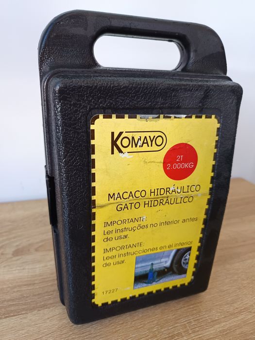 Cric hidraulic tip butelie Komayo 2 tone (2000 kg) + cutie de transpor