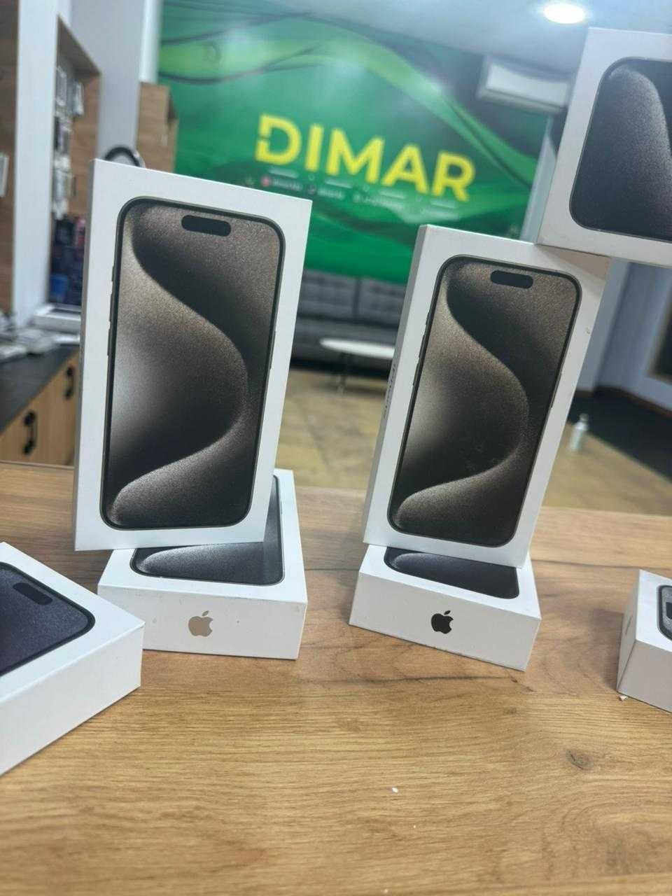 Айфон 15 Про 1Тб Чёрный титан 2 сим карты Акция на Apple В Алматы