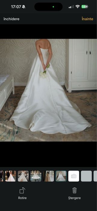 Rochie de mireasa Milla Nova Margiela, tafta mikado, marimea S