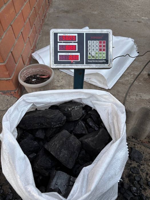 Уголь в мешках 50кг сортовой