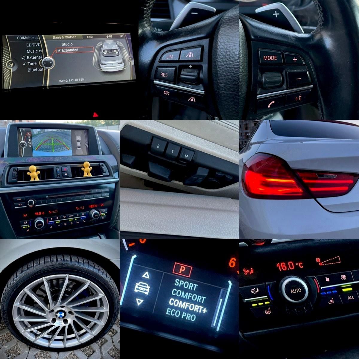 BMW 640D An 2013 Inmatriculat RO Alb Perlat din Fabrica EXTRA FULL !!