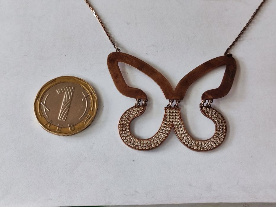 Сребърно колие пеперуда Sezgin 925