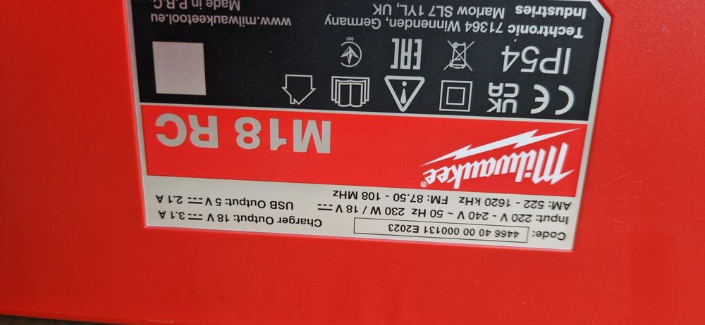 Milwaukee radio de șantier