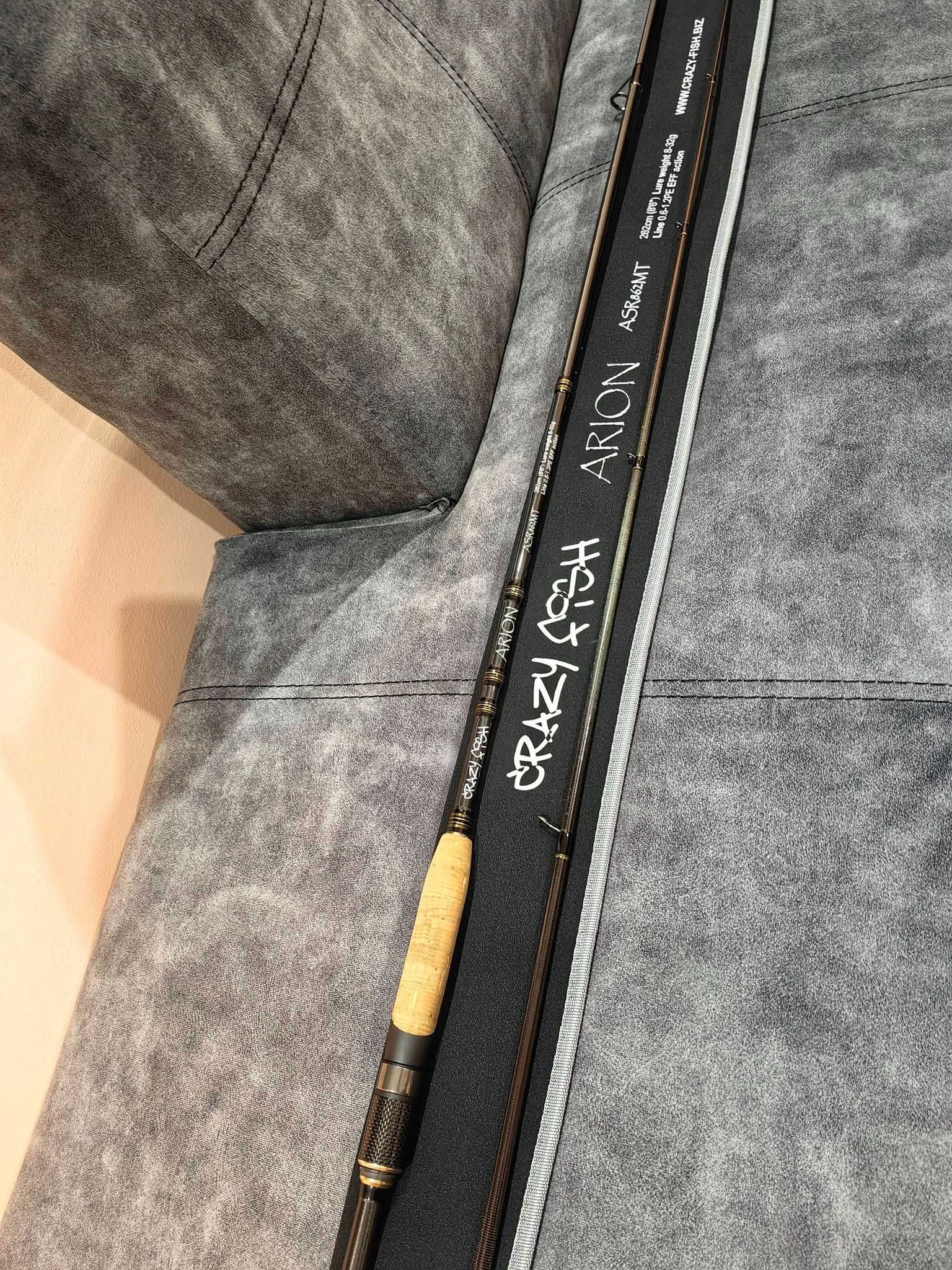 Продавам Crazy Fish Rod Arion Въдица Корк ASR862MT