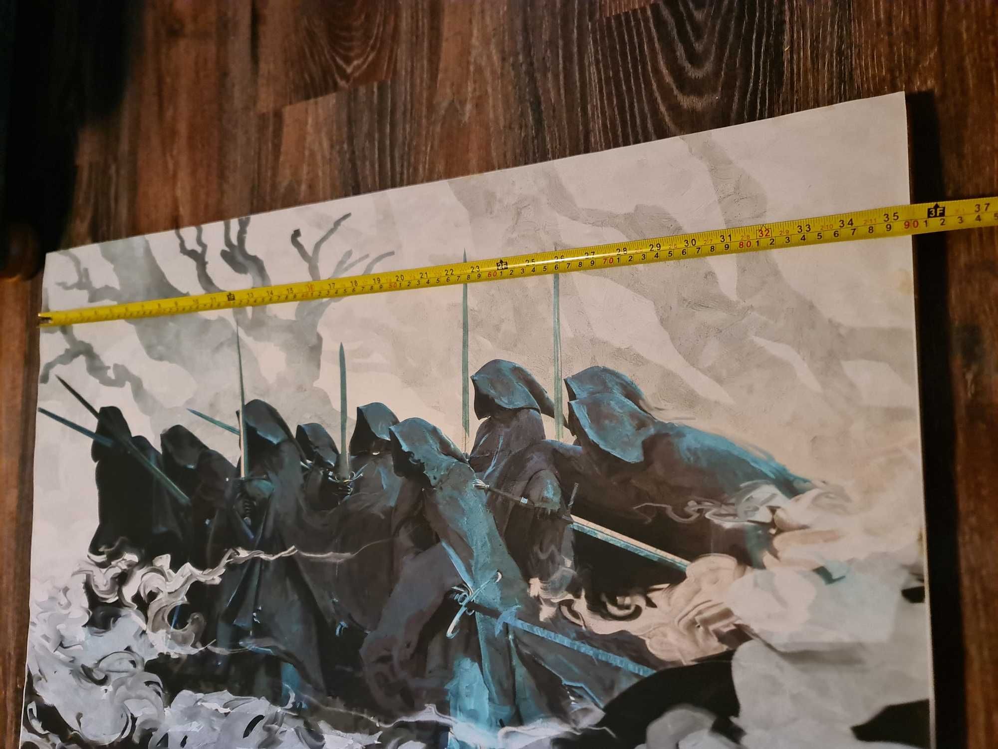 Tablou Lord of the rings Nazgul-The Nine pe panza cu rama