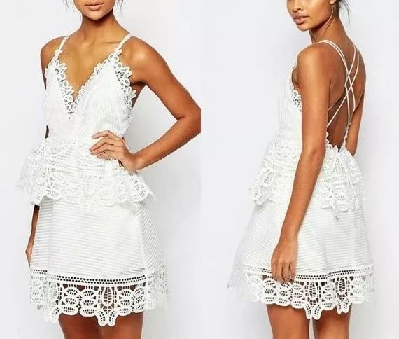 Rochie mini dantela Self-Portrait