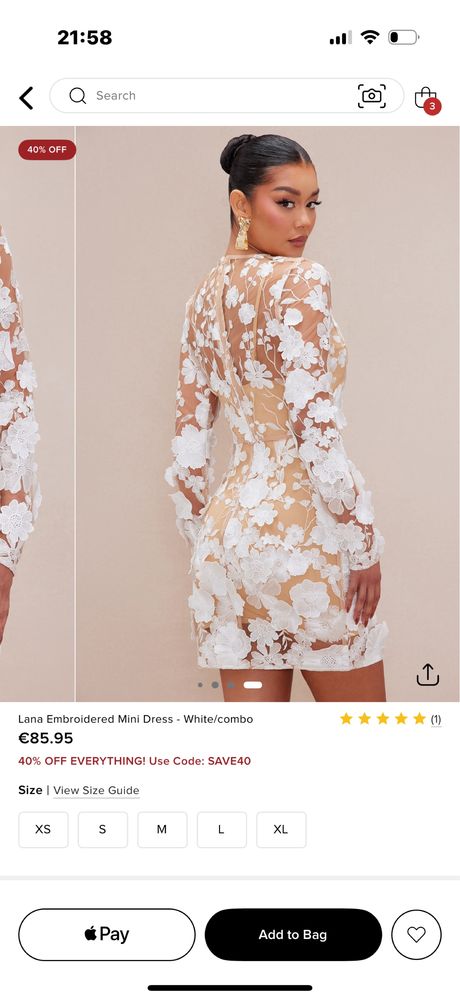Бяла рокля - от Fashion Nova