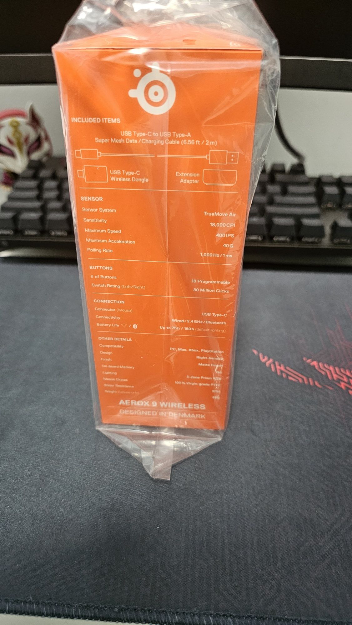 Продавам чисто нова геймърска мишка SteelSeries Aerox 9 Wireless