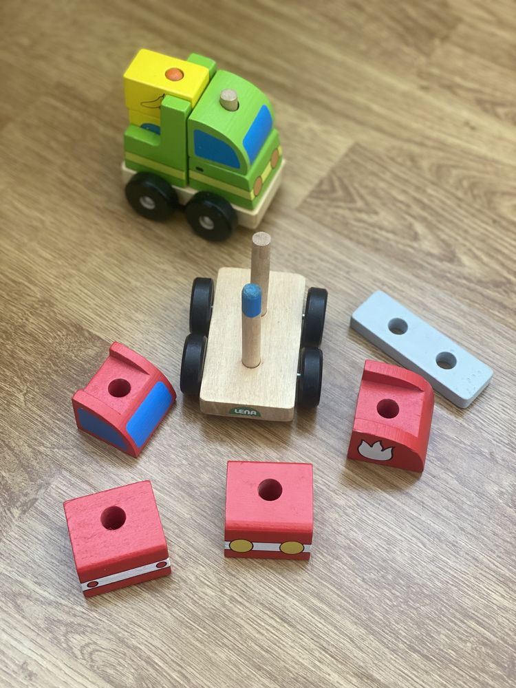 Lot jucării lemn / Montessori puzzle