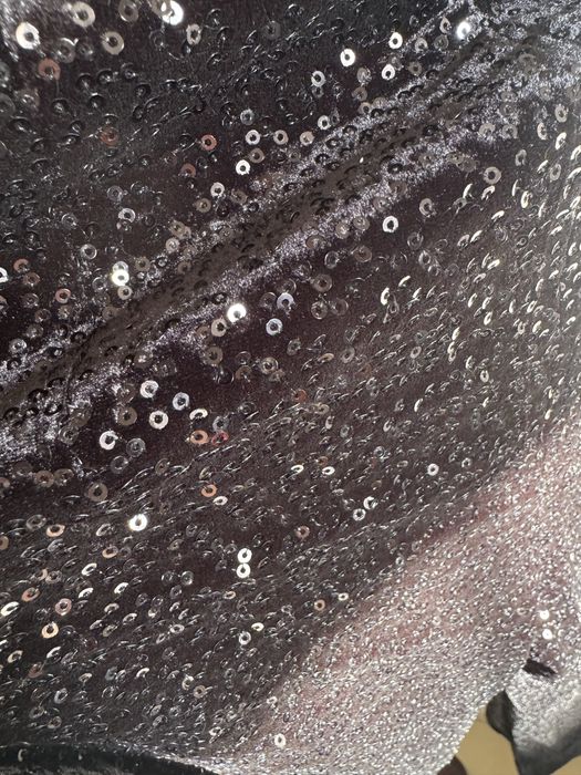 Черен панталон с пайети