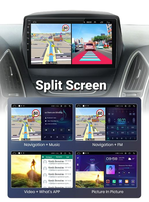 Navigatie Android dedicat Hyundai Tucson 2 iX35(2009-2015)