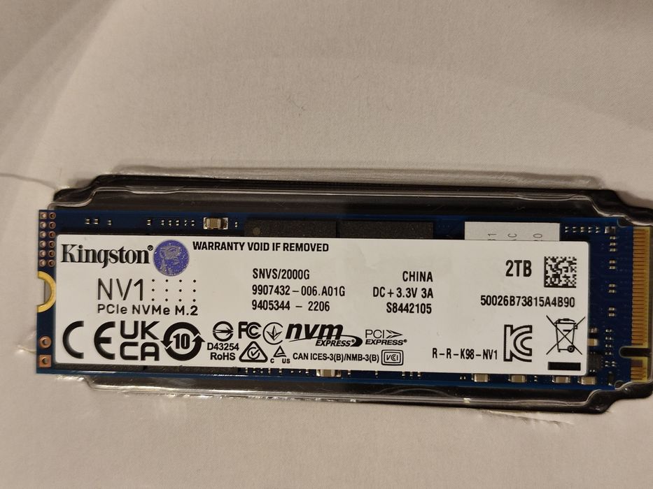 Продавам 2TB SSD/M2.2280 Kingston NV1