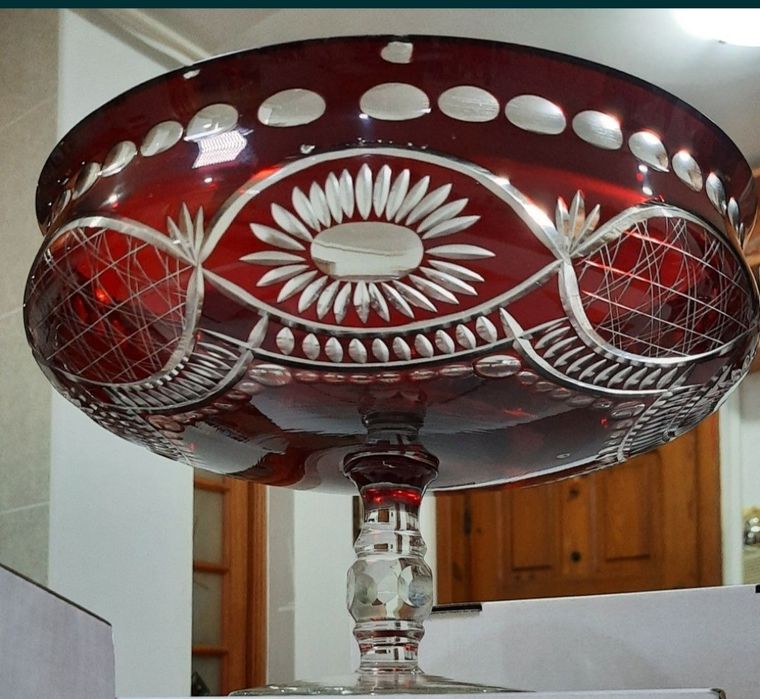 (Fructieră, Vază,  Bol)Cristal ( citește descrierea)