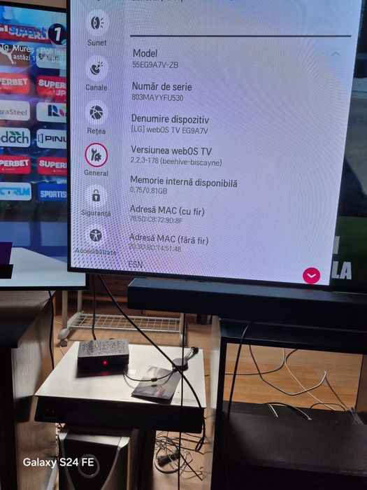 LG OLED 55″ (139 cm) – Model 55EG9A7V, Full HD, Smart TV