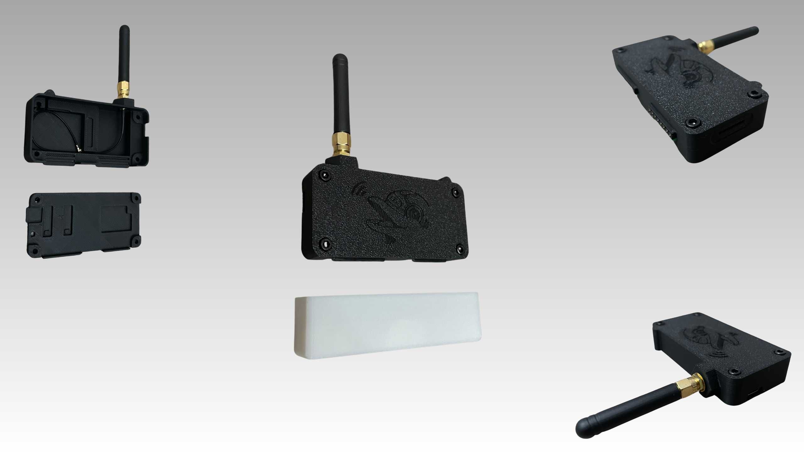 Set Accesorii Flipper Zero-Husa Silicon,Carcasa Placa Wi-Fi DEV, Black